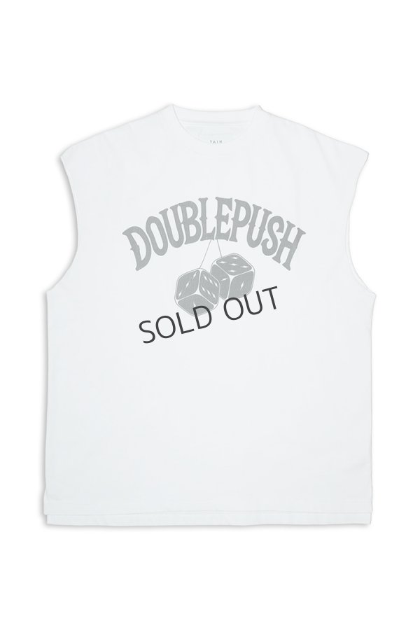 画像1: {SOLD}TAIN DOUBLE PUSH タインダブルプッシュ DOUBLE PUSH DICE NO SLEEVE T-SHIRTS{-BES} (1)