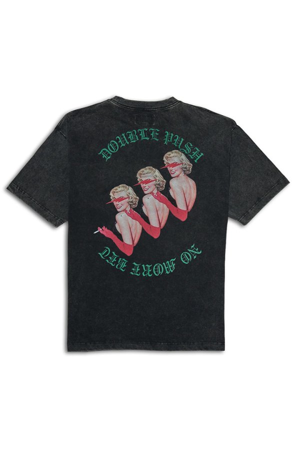 画像1: TAIN DOUBLE PUSH タインダブルプッシュ SMOKING BEAUTY SHORT SLEEVE T-SHIRTS{-BES} (1)