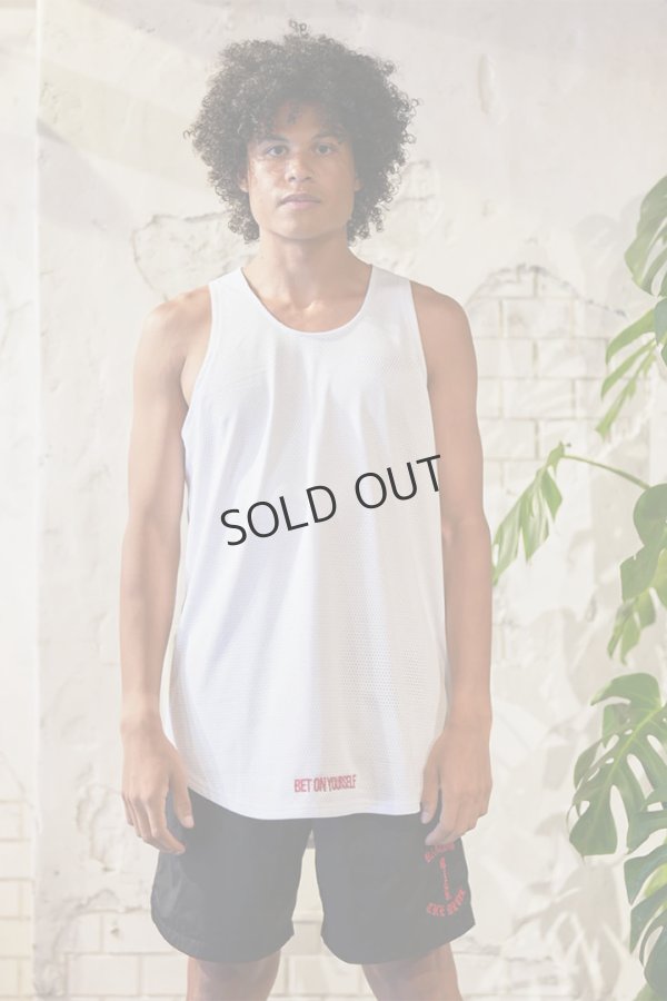 画像3: {SOLD}TAIN DOUBLE PUSH タインダブルプッシュ BET ON YOURSELF MESH TANK TOP{T515-TT209-BES} (3)
