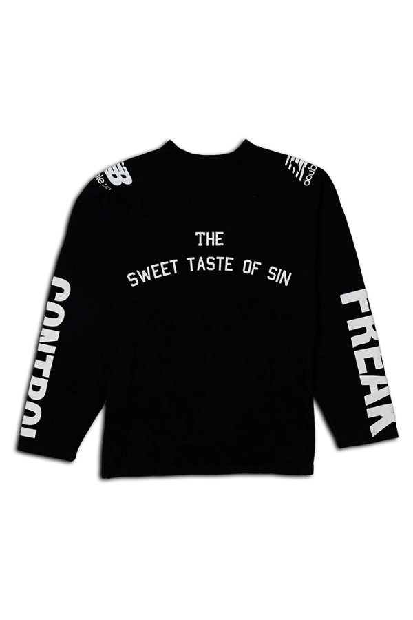 画像2: 【 10%OFF セール｜27,500円→24,750円】 TAIN DOUBLE PUSH タインダブルプッシュ SEDUCTION FOOTBALL GAME SWEAT{-BEA} (2)