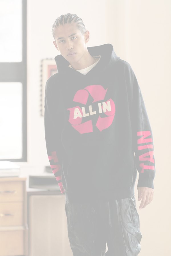 画像5: TAIN DOUBLE PUSH タインダブルプッシュ ALL IN KNIT HOODIE{-BEA} (5)
