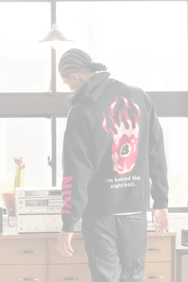 画像2: TAIN DOUBLE PUSH タインダブルプッシュ ALL IN KNIT HOODIE{-BEA} (2)