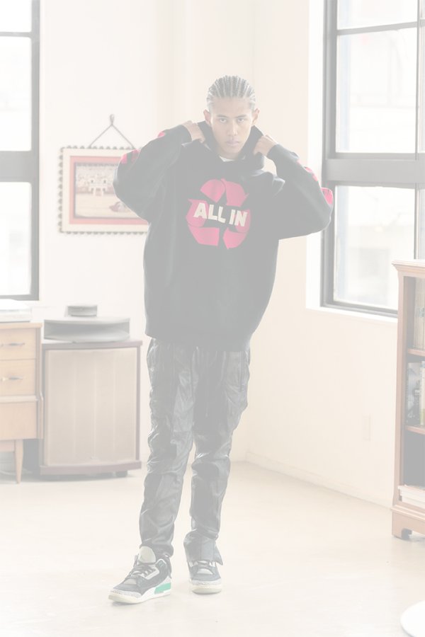 画像6: TAIN DOUBLE PUSH タインダブルプッシュ ALL IN KNIT HOODIE{-BEA} (6)