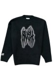 画像1: TAIN DOUBLE PUSH タインダブルプッシュ SHAGGY KNIT CREW NECK{-BEA} (1)