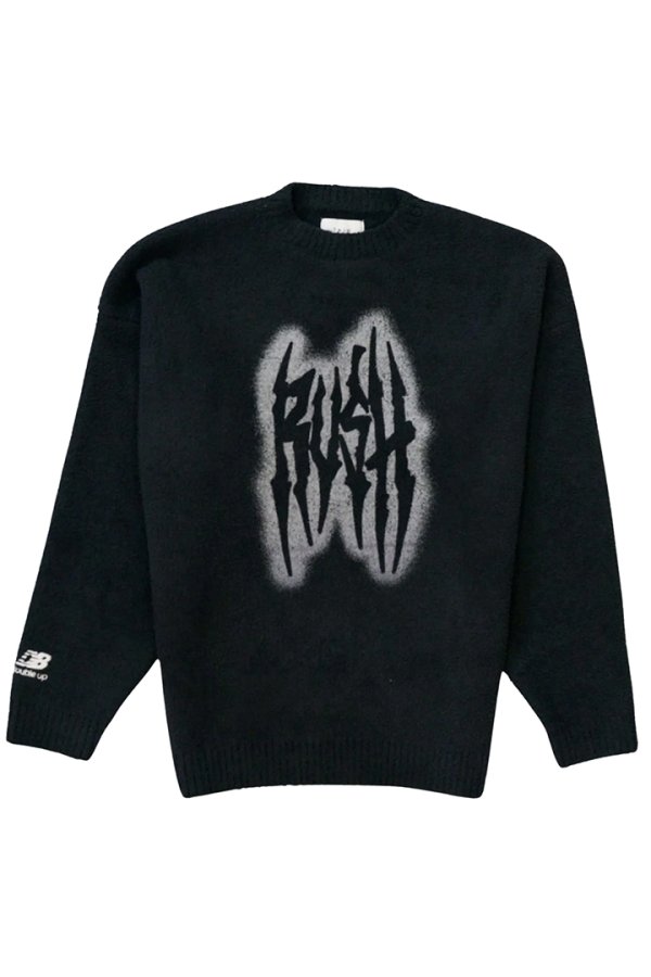 画像1: TAIN DOUBLE PUSH タインダブルプッシュ SHAGGY KNIT CREW NECK{-BEA} (1)