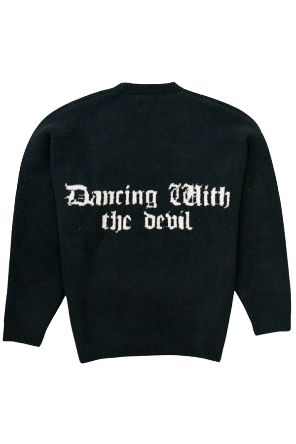 画像2: TAIN DOUBLE PUSH タインダブルプッシュ SHAGGY KNIT CREW NECK{-BEA} (2)