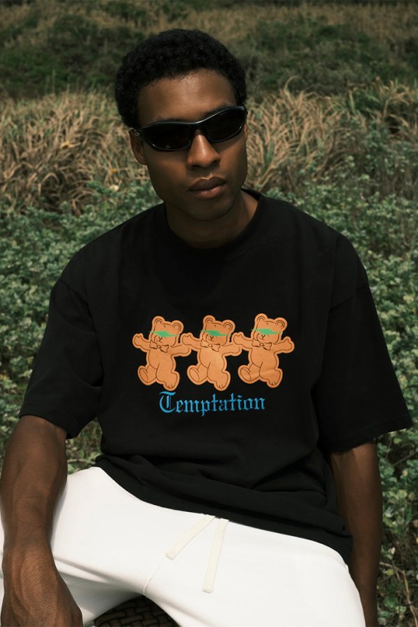 画像3: 【 20%OFF セール14,300円→11,440円】 TAIN DOUBLE PUSH タインダブルプッシュ TEMPTATION SHORT SLEEVE T-SHIRTS{-BEA} (3)