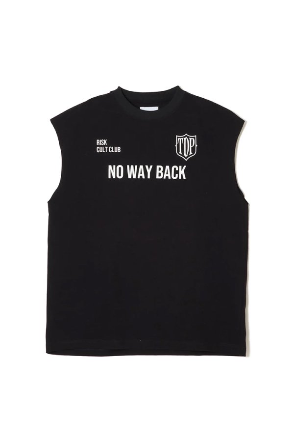 画像1: TAIN DOUBLE PUSH タインダブルプッシュ NO WAY BACK NO SLEEVE T-SHIRTS{-BFS} (1)