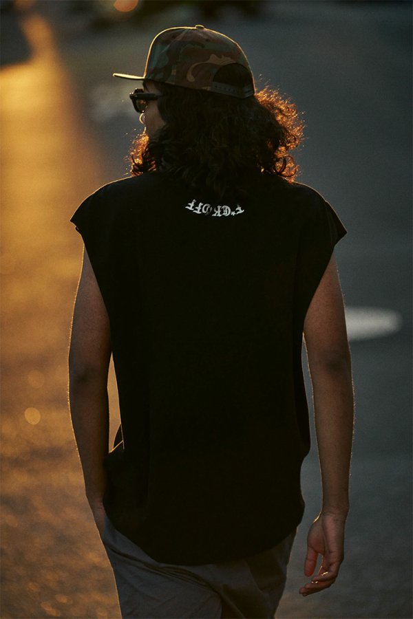 画像4: TAIN DOUBLE PUSH タインダブルプッシュ NO WAY BACK NO SLEEVE T-SHIRTS{-BFS} (4)