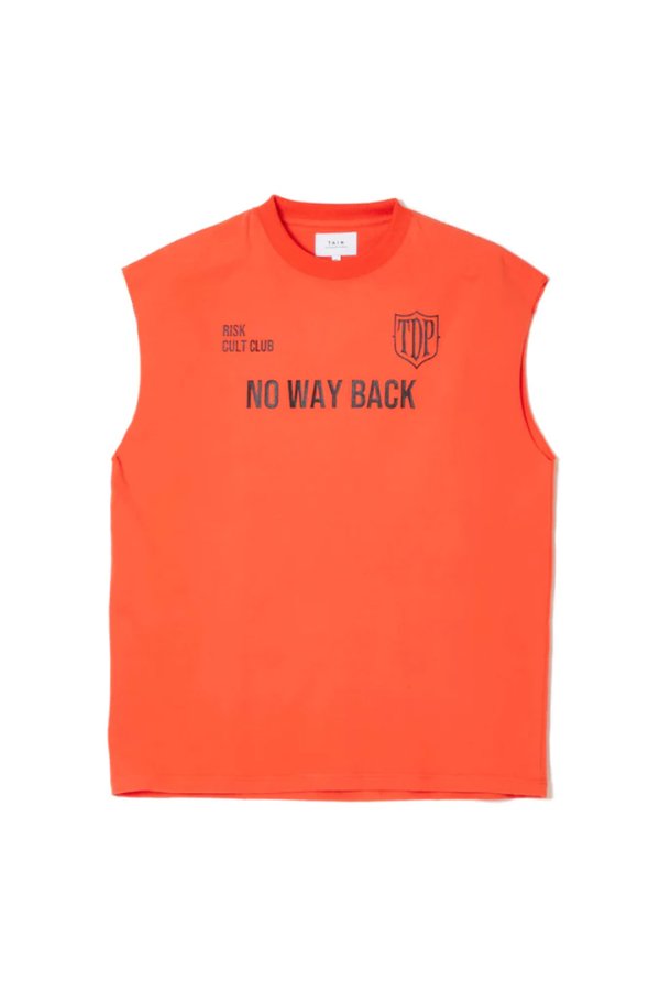 画像1: TAIN DOUBLE PUSH タインダブルプッシュ NO WAY BACK NO SLEEVE T-SHIRTS{-BFS} (1)