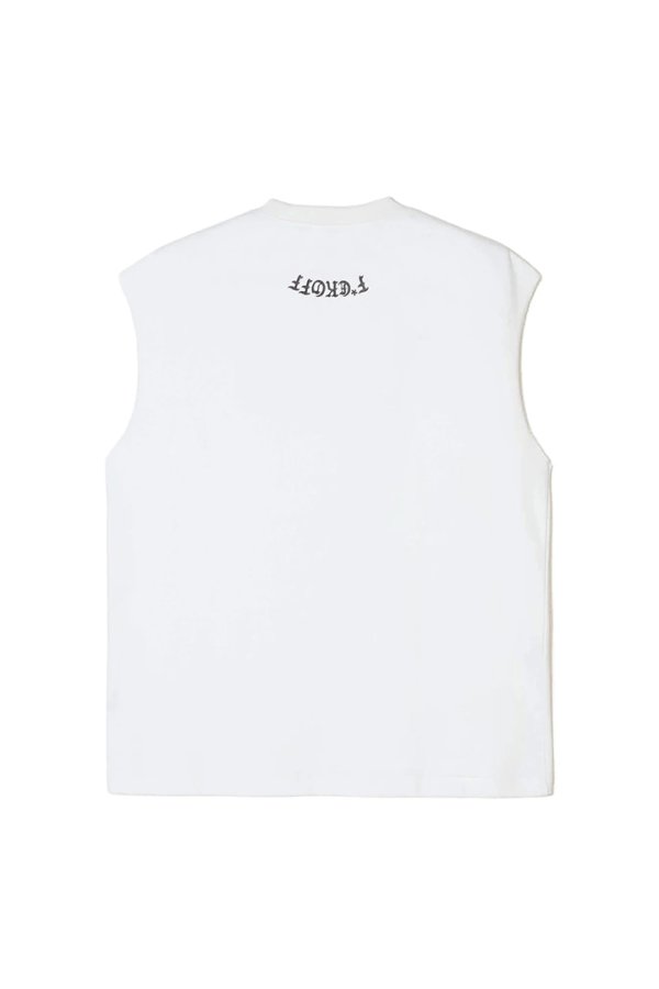 画像2: TAIN DOUBLE PUSH タインダブルプッシュ NO WAY BACK NO SLEEVE T-SHIRTS{-BFS} (2)