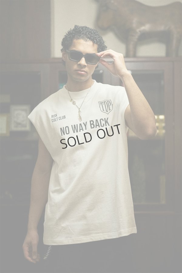 画像3: {SOLD}TAIN DOUBLE PUSH タインダブルプッシュ NO WAY BACK NO SLEEVE T-SHIRTS{-BFS} (3)