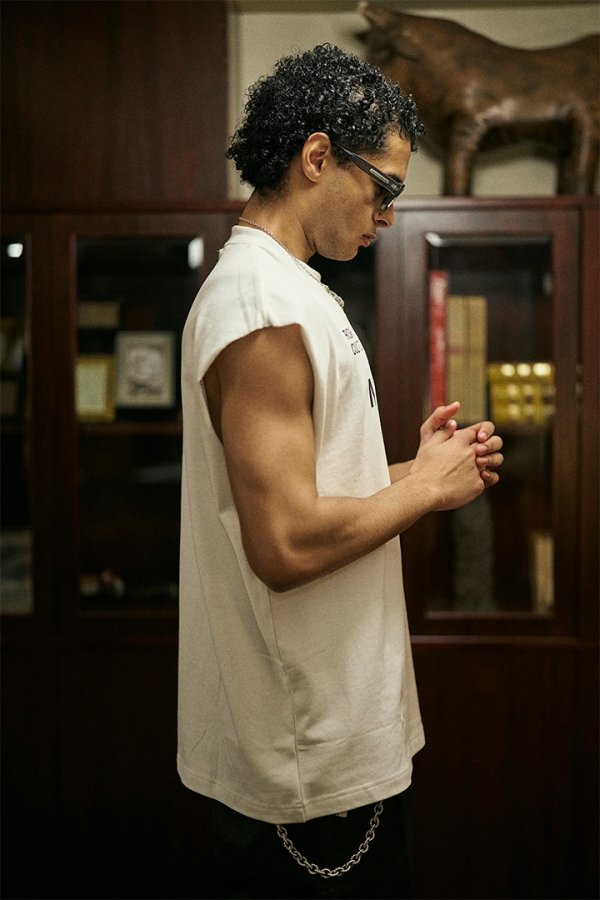 画像4: TAIN DOUBLE PUSH タインダブルプッシュ NO WAY BACK NO SLEEVE T-SHIRTS{-BFS} (4)