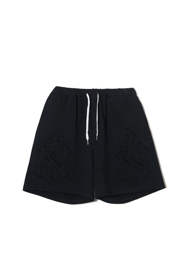 画像1: TAIN DOUBLE PUSH タインダブルプッシュ MONOGRAM SWEAT SHORTS{-BFS} (1)