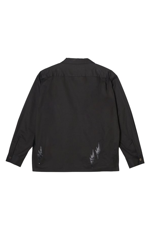 画像2: TAIN DOUBLE PUSH タインダブルプッシュ TAIN THUNDER OPEN COLLAR SHIRTS {-BFS} (2)