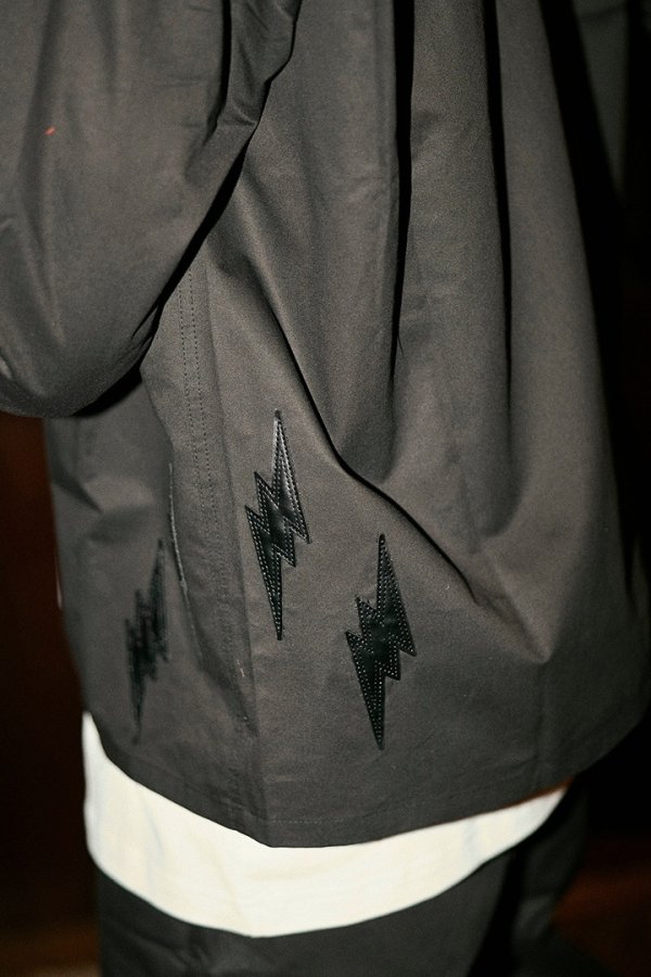 画像4: TAIN DOUBLE PUSH タインダブルプッシュ TAIN THUNDER OPEN COLLAR SHIRTS {-BFS} (4)