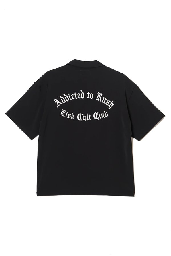 画像2: TAIN DOUBLE PUSH タインダブルプッシュ ADDICTED RUSH OPEN COLLAR SHIRTS{-BFS} (2)