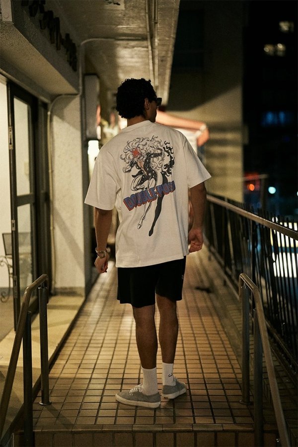 画像3: TAIN DOUBLE PUSH タインダブルプッシュ FLASH LADY SHORT SLEEVE T-SHIRTS{-BFS} (3)