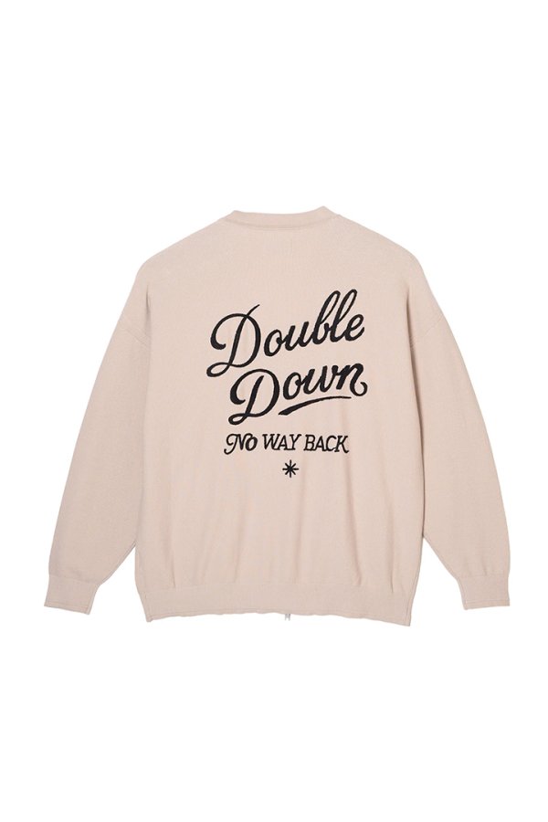 画像2: TAIN DOUBLE PUSH タインダブルプッシュ KNIT ZIP CARDIGAN{-BFS} (2)