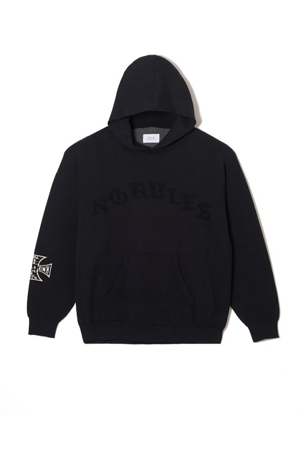 画像1: TAIN DOUBLE PUSH タインダブルプッシュ KNIT HOODIE{-BFS} (1)