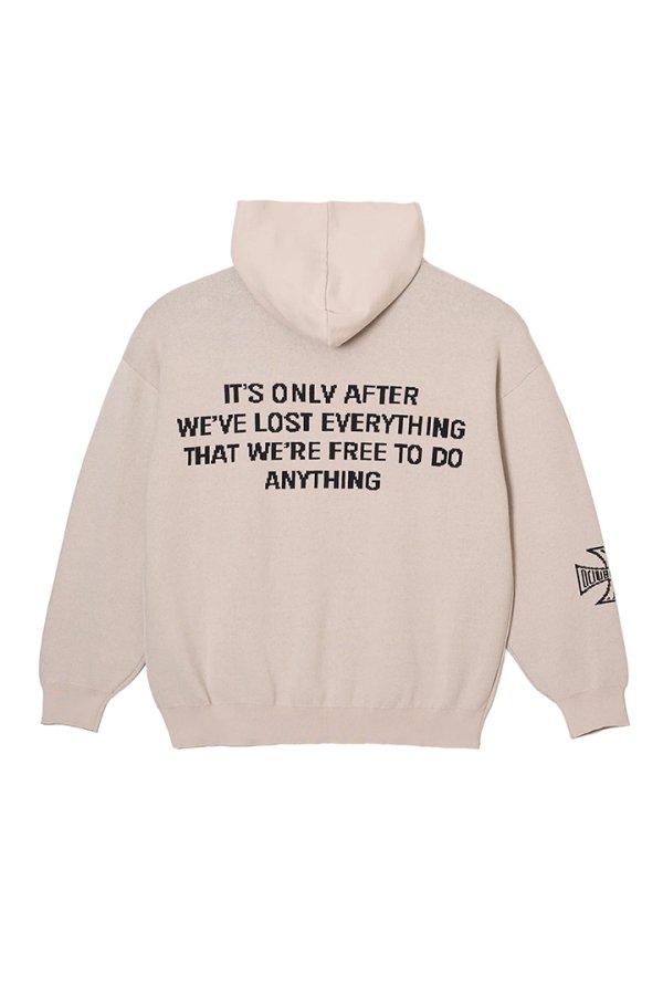 画像2: TAIN DOUBLE PUSH タインダブルプッシュ KNIT HOODIE{-BFS} (2)