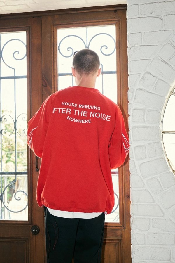 画像5: TAIN DOUBLE PUSH タインダブルプッシュ AFTER THE NOISE CREW NECK SWEAT{-BFA} (5)