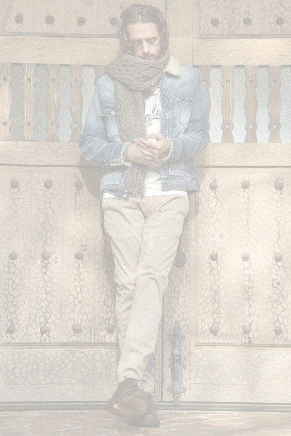 画像5:   TMT ティーエムティー PERUVIAN HANDKNIT MUFFLER{-AHA} (5)