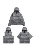 画像10: TAION EXTRA UTILITY PERFORMANCE WEAR HOODIE INNER DOWN SET【TYPE 2】{TAION-EX-06A2-GRY-BBA} (10)