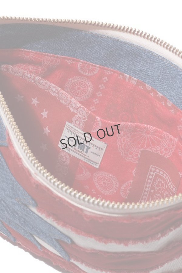 画像5: {SOLD}TMT ティーエムティー NATIVE U.S.FLAG CLUTCH BAG{-AHA} (5)