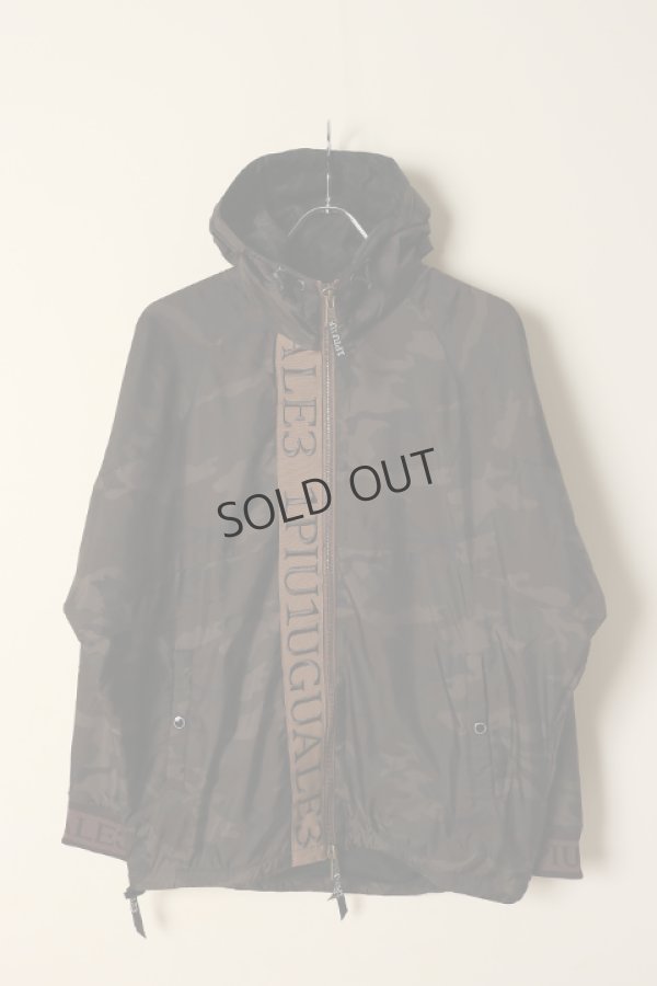 画像3: {SOLD}1piu1uguale3 ウノピゥウノウグァーレトレ 113 SPORT / THESAINT MAFIA / HOODED DOLMAN BZ RIBBON TAPE CAMO (KHAKI CAMO){-BCA} (3)
