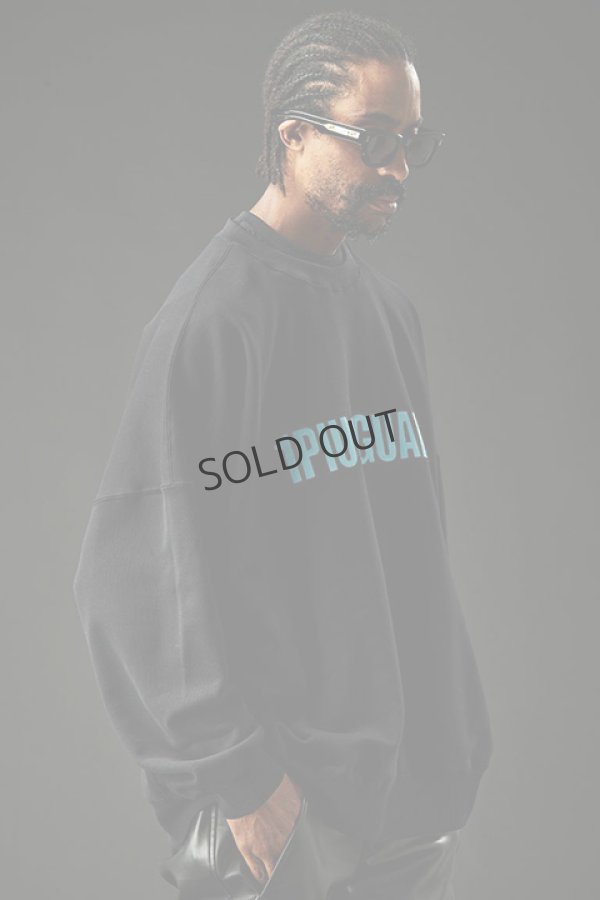 画像2: {SOLD}1piu1uguale3 ウノピゥウノウグァーレトレ 113 SPORT×THESAINT MAFIA HEAVY FRENCH BIG CREW PO{-BDA} (2)