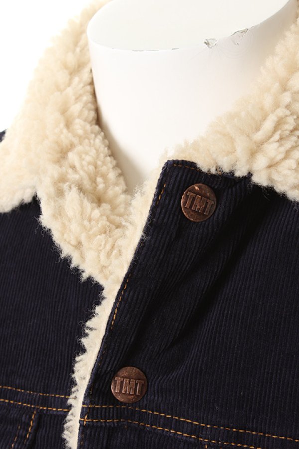 画像4: 【 50%OFF セール42,900円→21,450円】 TMT ティーエムティー CORDUROY VINTAGE BOA Gジャン{-AEA} (4)