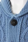 画像4: TMT ティーエムティー WASHED INDIGO CABLE CARDIGAN{TKN-F1501-INDLIT-AEA} (4)