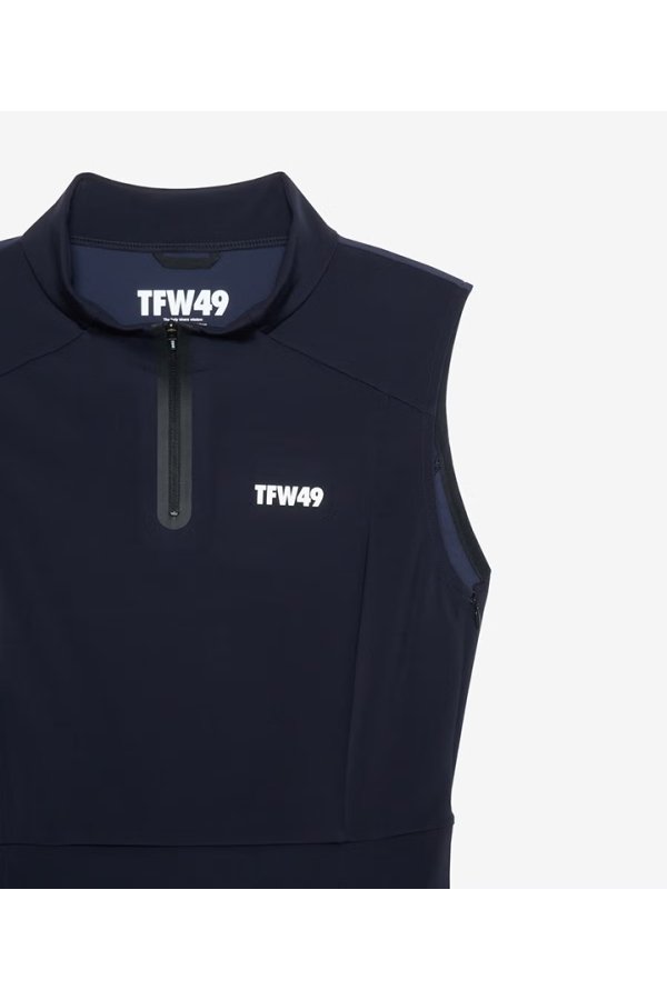 画像4: TFW49 ティーエフダブリューフォーティーナイン HALFZIP SLEEVELESS ONEPIECE{-BFS} (4)