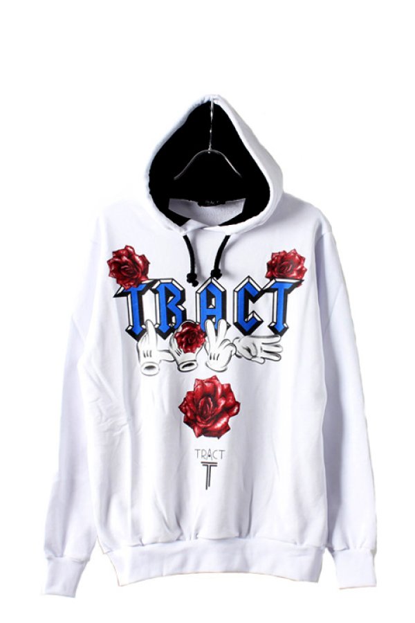 画像1: Tract トラクト LOVE TRACT HOODED SWEATSHIRT{-AHA} (1)