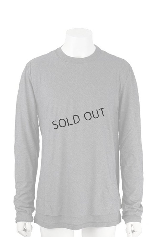 画像1: {SOLD}KRIS VAN ASSCHE クリスヴァンアッシュ DOUBLE LAYER ROUND NECK LONG SLEEVE TSHIRT{112TS0505-5284-450-} (1)