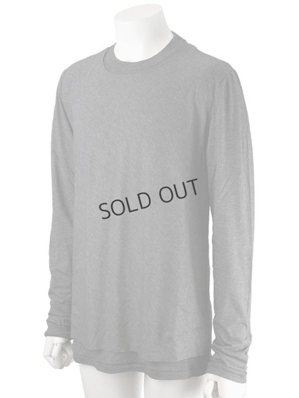 画像3: {SOLD}KRIS VAN ASSCHE クリスヴァンアッシュ DOUBLE LAYER ROUND NECK LONG SLEEVE TSHIRT{112TS0505-5284-450-} (3)