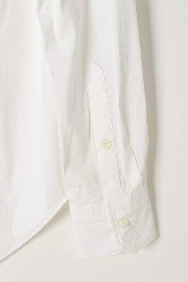 画像4: under bar アンダーバー Regular Collar Stretch White Shirts{-ADS} (4)