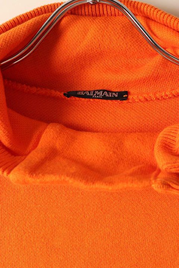 画像2: ☆Sランク BALMAIN バルマン フード付きコットンニット!! 美品 (2)