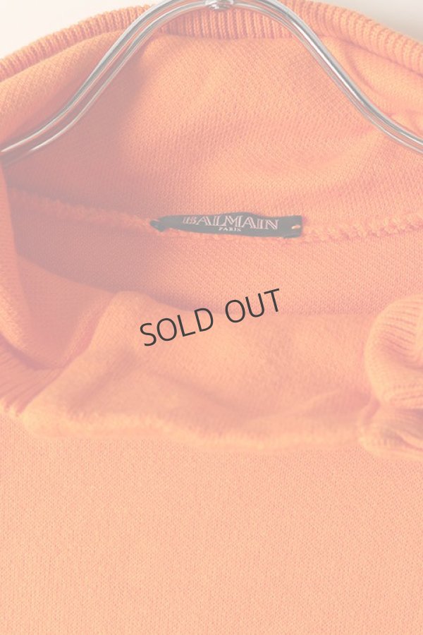 画像2: {SOLD}☆Sランク BALMAIN バルマン フード付きコットンニット!! 美品 (2)