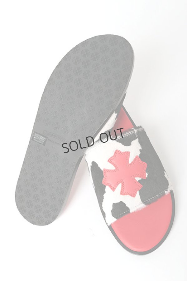 画像5: {SOLD}☆新品未使用 CHROME HEARTS クロムハーツ CHプラスパッチ ハラコレザーサンダル (5)