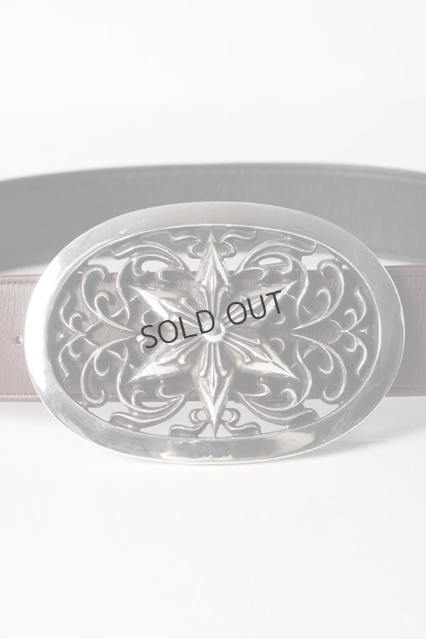 画像4: ☆新品未使用 CHROME HEARTS クロムハーツ エクストララージ オーバルスターバックルベルト (4)