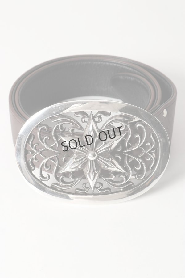 画像7: ☆新品未使用 CHROME HEARTS クロムハーツ エクストララージ オーバルスターバックルベルト (7)