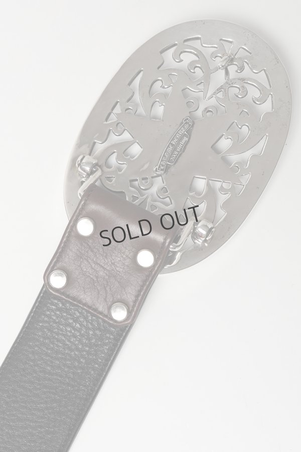 画像13: ☆新品未使用 CHROME HEARTS クロムハーツ エクストララージ オーバルスターバックルベルト (13)