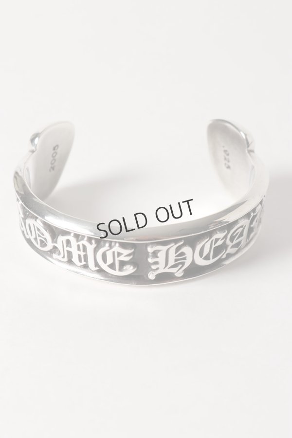 画像2: {SOLD}Chrome Hearts クロムハーツ スクロールラベル シルバーバングル/CH SCROLL LABEL BANGLE (2)
