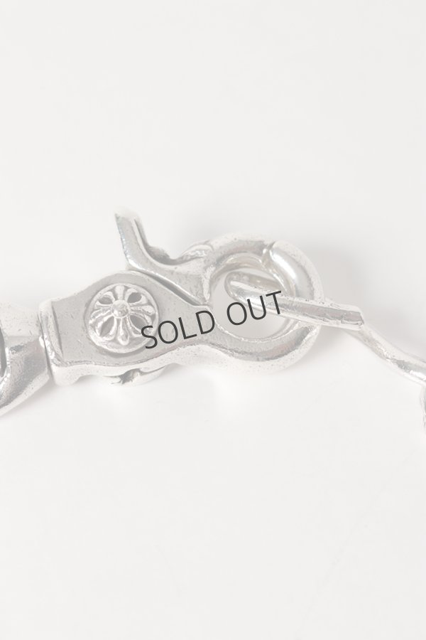 画像2: Chrome Hearts クロムハーツ 1クリップショートファンシー ウォレットチェーン シルバー (2)