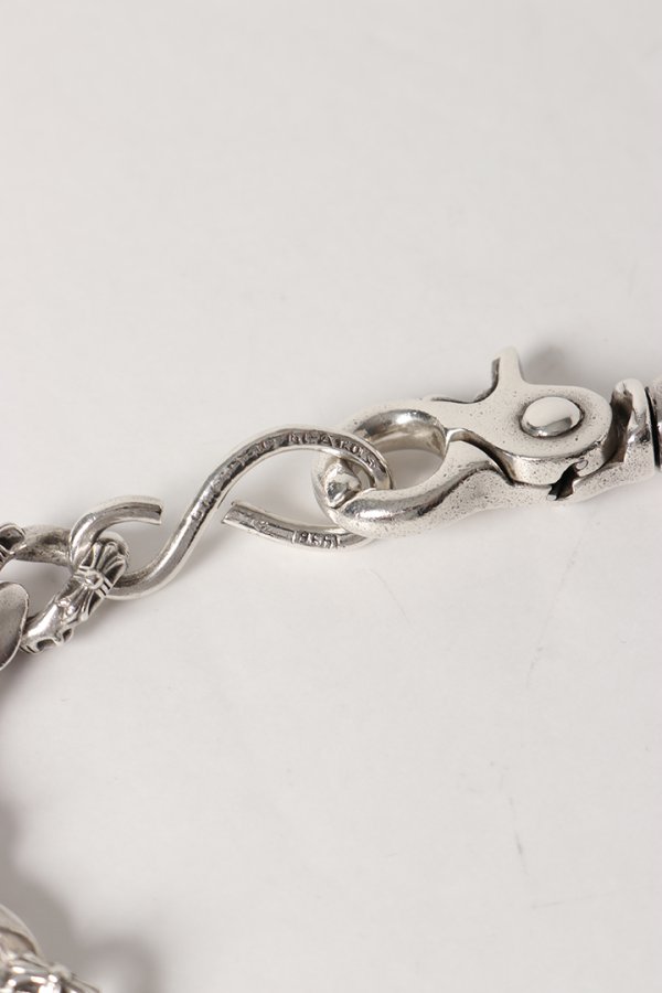 画像4: Chrome Hearts クロムハーツ 1クリップショートファンシー ウォレットチェーン シルバー (4)