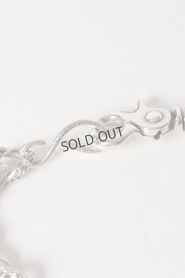 画像4: Chrome Hearts クロムハーツ 1クリップショートファンシー ウォレットチェーン シルバー (4)