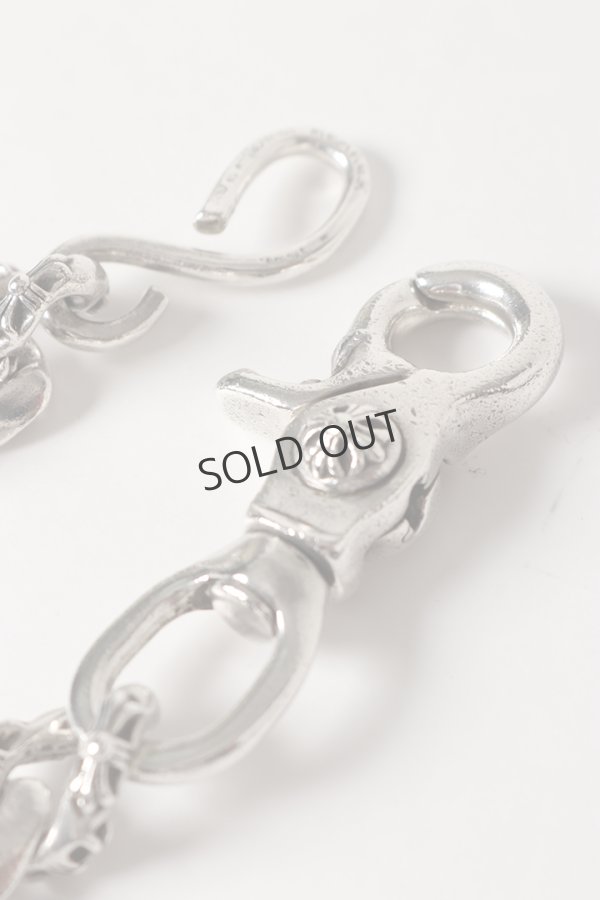 画像5: Chrome Hearts クロムハーツ 1クリップショートファンシー ウォレットチェーン シルバー (5)