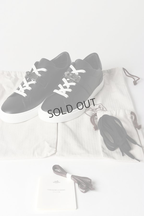 画像7: {SOLD}☆新品未使用 HERMES エルメス スニーカー《デイ》 ブラック (7)